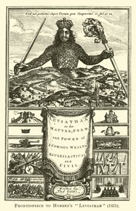 Frontispice du Léviathan de Hobbes, 1651