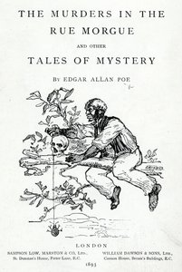 Frontispice de Les Meurtres de la rue Morgue et autres contes de mystère par Edgar Allan Poe, publié en 1893 - English School