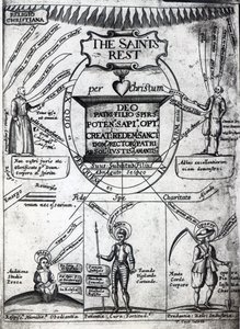 Frontispice de The Saints Everlasting Rest de Richard Baxter, imprimé en 1652 - English School