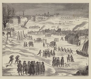 Foire sur la glace (gravure) - English School