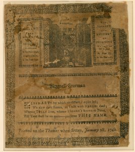 Foire sur la glace de 1740. Souvenir