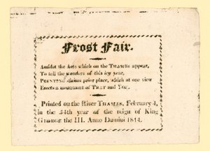Foire sur la glace de 1814 - English School