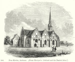 Frue Kirche, Aarhuus (gravure) - English School