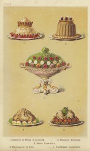 Plats de fruits et volaille - English School