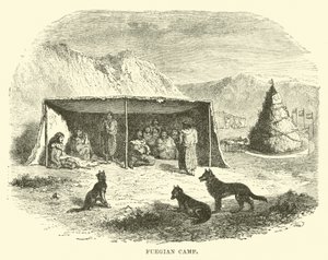 Camp fuegien, Terre de Feu, 1890 - English School
