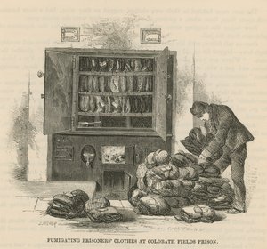Désinfection des vêtements des prisonniers à la prison de Coldbath Fields - English School