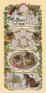 Calendrier Fun And Frolic pour 1905 - English School