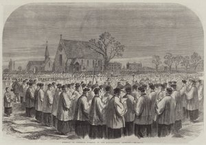 Funérailles du cardinal Wiseman au cimetière de Kensal-Green