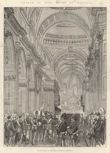 Funérailles de Lord Napier de Magdala (gravure) - English School