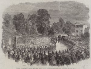Funérailles de M. Braidwood, feu chef des pompiers de Londres, au cimetière d