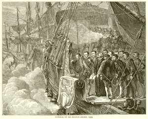 Funérailles de Sir Francis Drake, 1595 - English School
