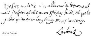 G W de Leibnitz - English School