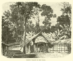 Village gabonais dans les bois - English School