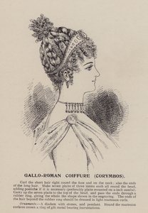 Coiffure gallo-romaine, Corymbos (gravure)
