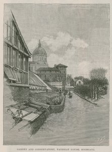 Jardin et serre, Fairseat House, Highgate - English School