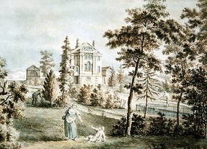 Pavillon de jardin dans un parc, c.1725 - English School