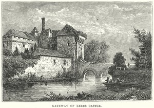 Porte du château de Leeds (gravure) - English School