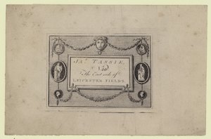 Modéliste de gemmes et de sceaux, James Tassie, carte de visite - English School