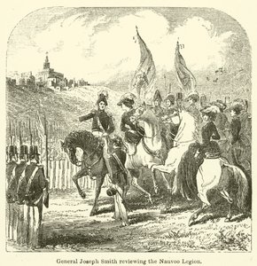 Le général Joseph Smith passant en revue la Légion de Nauvoo - English School