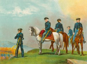 Le général Taylor à la bataille de Monterrey - English School
