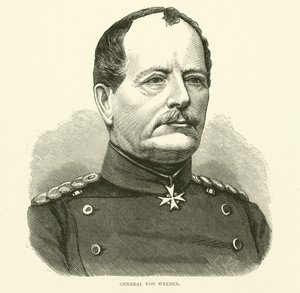 Le général Von Werder, septembre 1870
