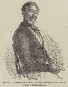 Général Wilson, commandant des troupes devant Delhi - English School