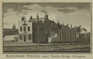 Vue générale de Bagnigge Wells - English School