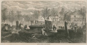 Vue générale du cimetière de Bunhill Fields - English School