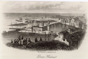 Vue générale du port de Douvres - English School