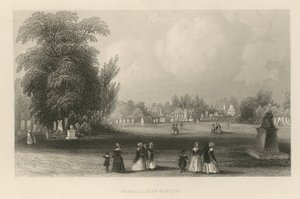 Vue générale du cimetière de Kensall Green - English School
