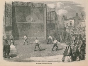 Vue générale du terrain de raquettes de Belvidere - English School