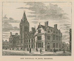 Vue générale de la nouvelle mairie de Hove - English School