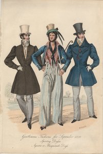 Mode masculine pour septembre 1828 - English School