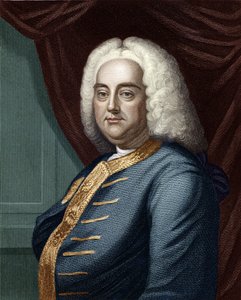 George Frederic Handel, gravé par Thomson (coloration ultérieure)