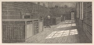 Bibliothèque de George III, La Grande (ou Ouest) Bibliothèque, Buckingham House, de Frederick Augusta Barnard, Bibliothecae regiae catalogus, volume I - English School
