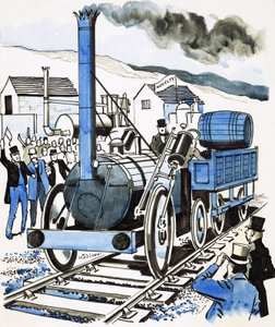 La Rocket de George Stephenson - English School