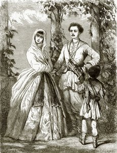 Costumes géorgiens - English School