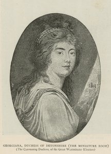 Georgiana, duchesse de Devonshire - English School