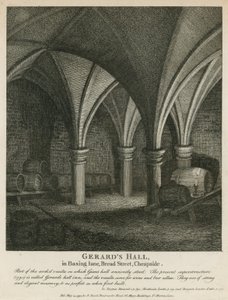Gerards Hall à Basing Lane, Bread Street, Cheapside - English School