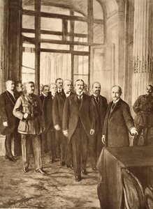 Politiciens allemands au palais de Versailles, 1919 - English School