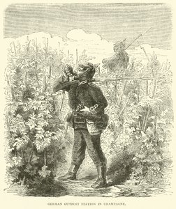 Poste avancé allemand en Champagne, septembre 1870 - English School