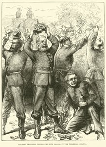Les Allemands se couronnant de lauriers dans les jardins des Tuileries, mars 1871 - English School