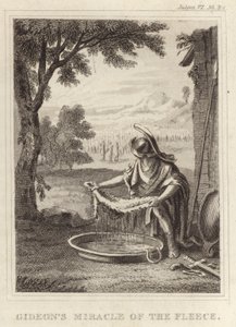 Miracle de Gédéon avec la toison - English School