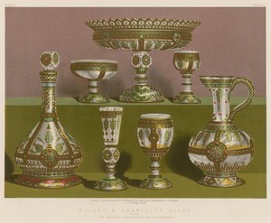 Verre doré et émaillé de la Manufacture impériale, Saint-Pétersbourg - English School