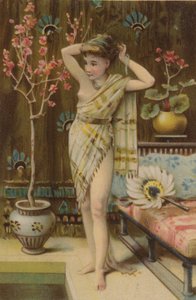 Fille se coiffant - English School