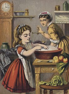 Fille aidant dans la cuisine - English School
