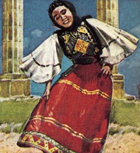 Fille en costume national de Grèce - English School
