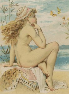 Fille regardant la mer - English School