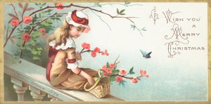 Fille assise sur un pont - English School