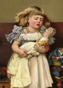 Fille avec une poupée malade - English School